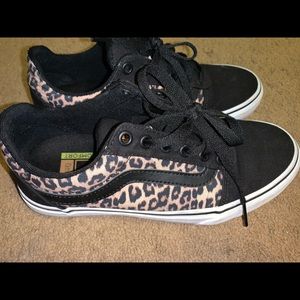 Leopard print vans